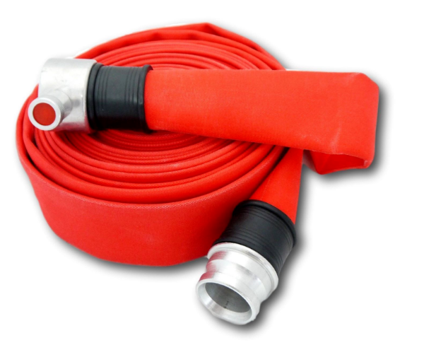Picture of 2 1/2" ID Red Firefighting Hose