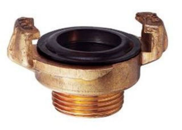 Picture of 1/2" Brass Geka Coupling Male BSP End