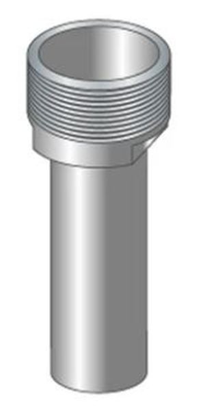 Picture of 2" BSP Male x 1" O.D - Delivery Spout - 12" Long Alluminium