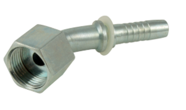 Picture of ORFS Inserts 1/2" Hose Tail to 13/16" 45° ORFS Female Medium Drop 