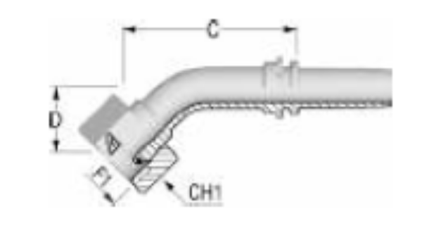 Picture of BSP Female 45° Hydraulic Insert 