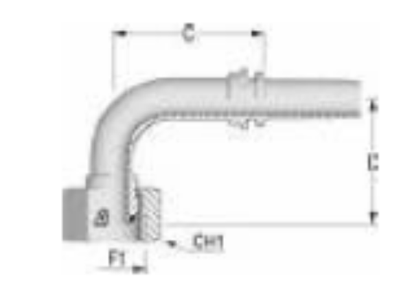 Picture of BSP Female 90° Hydraulic Insert 