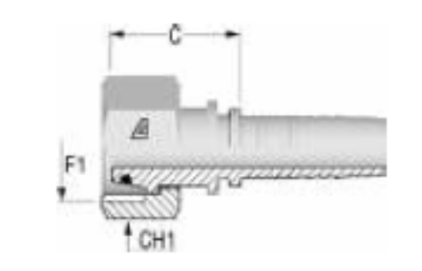 Picture of Metric Light Female Straight Inserts 