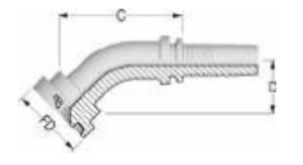 Picture of SAE Flange 45° 3000 psi 1