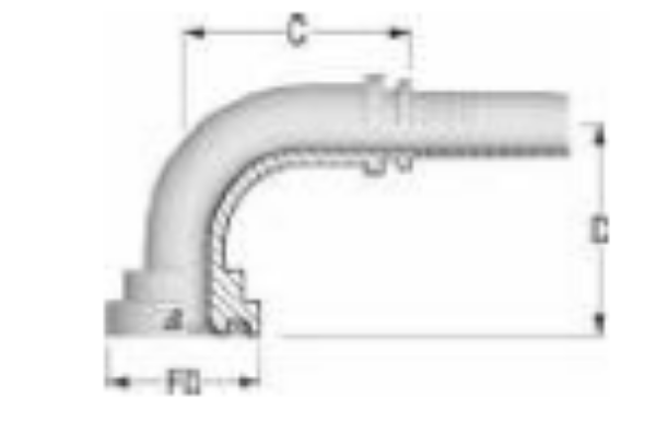 Picture of SAE Flange 90° 3000 psi 1