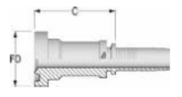 Picture of SAE Flange Straight 6000 psi 1