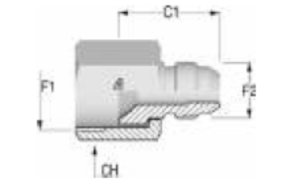 Picture of JIC Hydraulic Adaptor - Male/Female