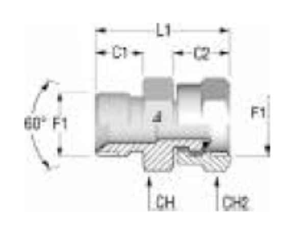 Picture of BSP Hydraulic Adaptors - Male/Female