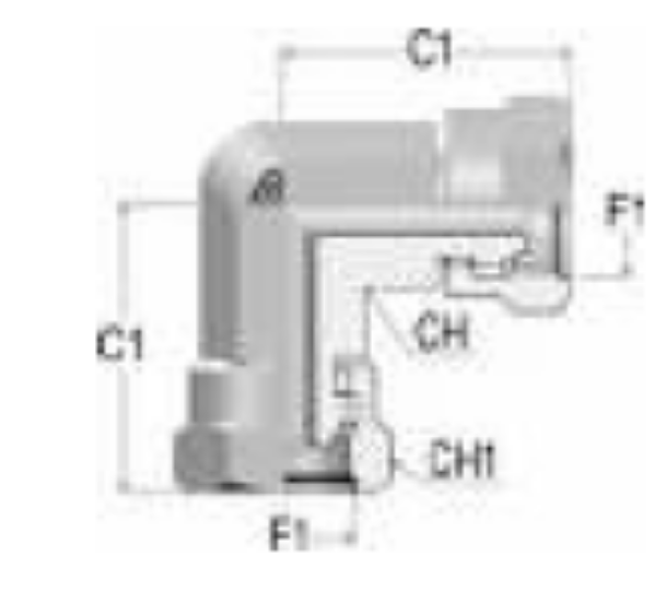 Picture of BSP Hydraulic Adaptor - Female/Female Elbow