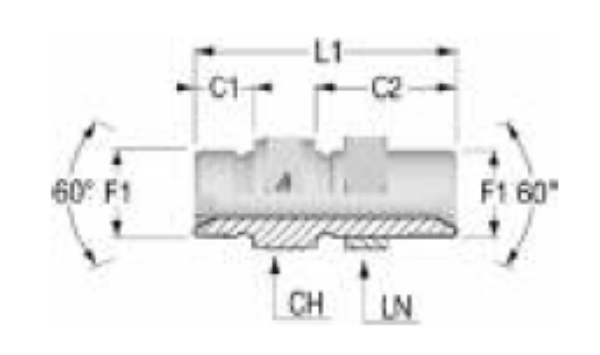 Picture of BSP Hydraulic Adaptor - Bulkhead