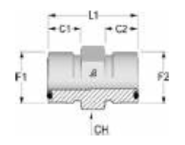 Picture of ORFS Hydraulic Adaptor - Male/Male