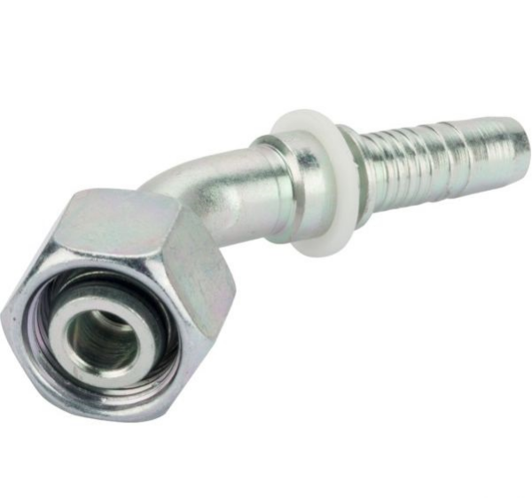 Picture of 1.1/4" Hose Tail to M45(35L)×2 45° Metric Female 24° Cone with O-Ring - Light