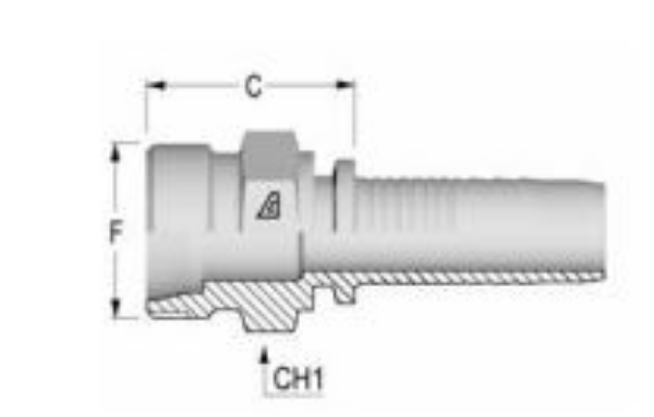 Picture of 5/8" 15.9mm ID Metric Male 24° Seat - Heavy