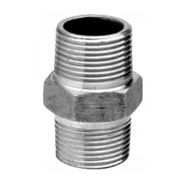 Picture of 1" BSP Male x 1" BSP Male Hexagon Nipple - Stainless steel