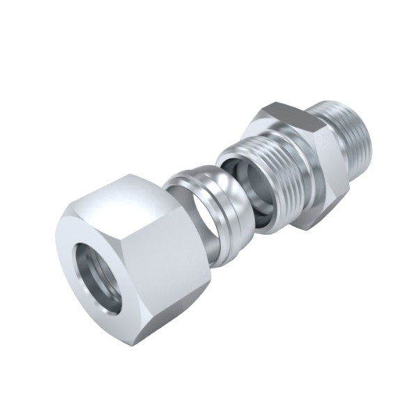 Picture of 5/8" BSP Male x (22mm) 15L Metric Male - Hyd Adaptor with nut and olive